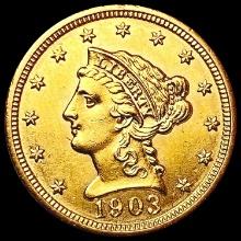 1903 $2.50 Gold Quarter Eagle UNCIRCULATED