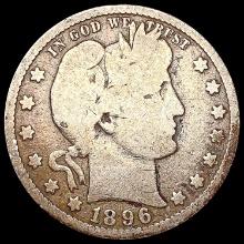 1896-S Barber Quarter NICELY CIRCULATED