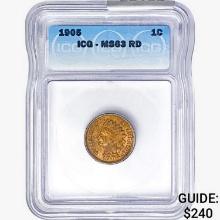 1905 Indian Head Cent ICG MS63 RD