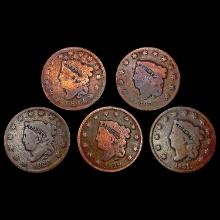[5] Varied US Large Cents [1816, 1825, 1928, 1929,
