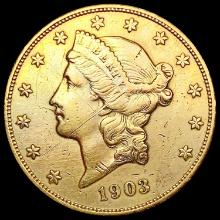 1903-S $20 Gold Double Eagle CLOSELY UNCIRCULATED