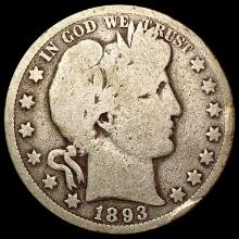 1893-O Barber Half Dollar NICELY CIRCULATED