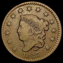 1827 Coronet Head Cent LIGHTLY CIRCULATED