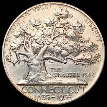 1935 Connecticut Half Dollar CHOICE AU