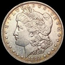1893 Morgan Silver Dollar NEARLY UNCIRCULATED