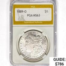 1889-O Morgan Silver Dollar PGA MS63