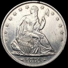1874 Arws Seated Liberty Half Dollar UNCIRCULATED