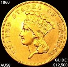1860 $3 Gold Piece