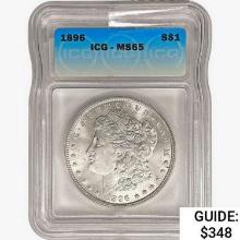 1896 Morgan Silver Dollar ICG MS65