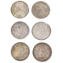 1879-2021 Morgan Silver Dollars Collection [7 Coin