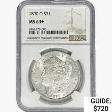 1890-O Morgan Silver Dollar NGC MS63+