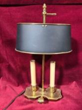 Vintage Petite Candelabra Bouillotte Style Table Lamp
