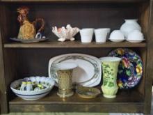 Collection of Vintage Porcelain Vases, Chargers, & More