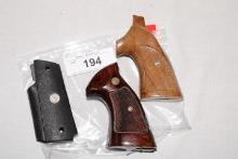 2 S&W Revolver Grips and 1 Colt Rubber Pistol Grip