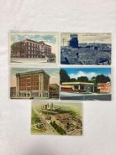 Five Early Tulsa, OK Postcards