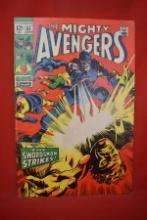 AVENGERS #65 | KEY PARTIAL ORIGIN OF HAWKEYE, FINAL 12 CENT ISSUE - CLASSIC GENE COLAN - 1969 - NICE