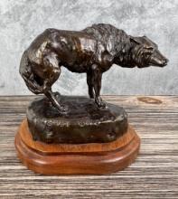Bob Scriver Grey Wolf Bronze Montana