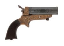 Factory Engraved Sharps Tipping & Lawden No 2 Pepperbox Pistol