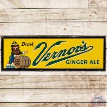 Drink Vernor's Ginger Ale 54" SS Tin Sign w/ Gnome