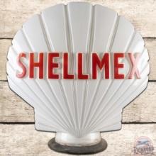 Shellmex OPC Milk Glass Gas Pump Globe