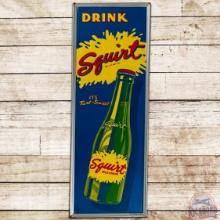 Drink Squirt "It's Tart Sweet" Emb. Vertical SS Tin Sign w/ Bottle