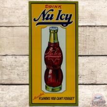 Drink Nu Icy "Flavors You Cant Forget" SS Tin Sign w/ Bottle
