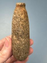 3 1/4" Hardstone Plummet, Found by Tom Moody, Madison Co., Illinois along Brickyard Rd and White Roc