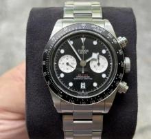 Tudor Chronograph Black Dial Comes with Box & Papers