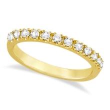 Diamond Stackable Ring Anniversary Band 14k Yellow Gold 0.50ctw