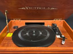 Victrola VTA-200B Bluetooth Stereo Audio System in Mahogany