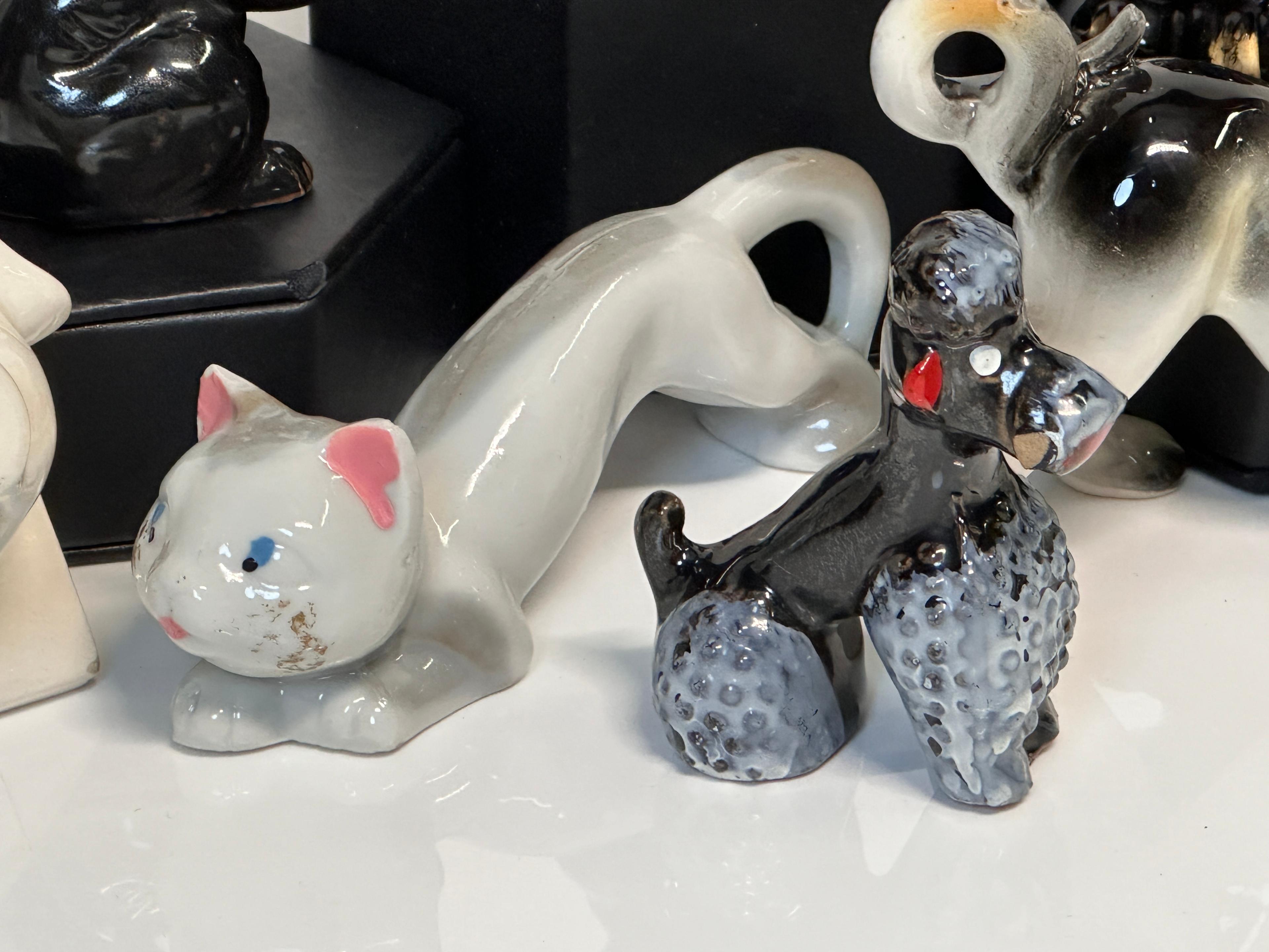 Variety of Vintage Ceramic Animal Pottery Figurines