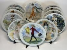 Vintage D'Arceau Limoges Les Femmes French Collectors Plates