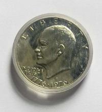 1976-S Proof Eisenhower Dollar in Capsule
