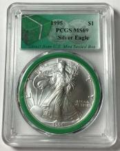 1995 American Silver Eagle PCGS MS69 Direct From U.S. Mint Sealed Box