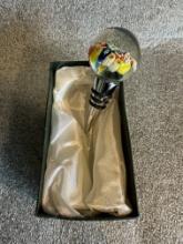 MURANO BALLOON GLASS STOPPER - IN BOX