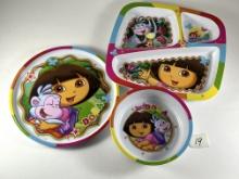 Dora the Explorer plastic plates