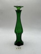 emerald bud vase avon bottle