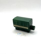 green train piece with liquid avon bottle