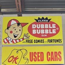 Fleer Dubble Bubble Gum Metal Sign