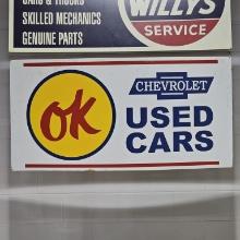 Ok Chevrolet Used Cars Metal Sign