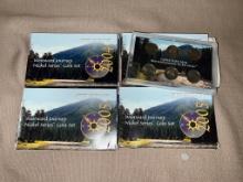 2 each of 2004 and 2005 Westward Nickel coin sets, SELLS TIMES THE MONEY