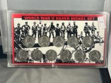 World War 2 Silver Nickel set in case