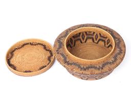 Nesting Rattan and Bamboo Baskets