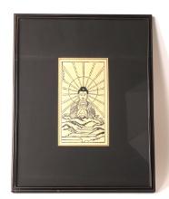 19th Century Japanese Amida Buddha Print