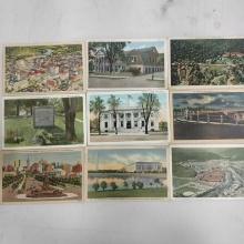 Vintage Postcards late 30's Early 40's w/1¢ Washington stamps