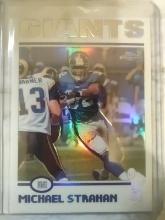 2004 Topps Chrome Refractor Michael Strahan #64