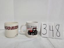 Go Red Power IH coffee mug & caseIH MX 30 coffee mug