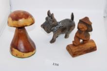 Small Hand Carved Wood Figures