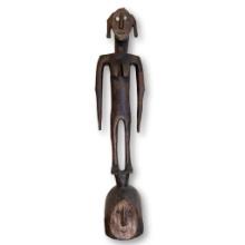 Large Female African Hand Carved Tribal Figure -  43" Tall