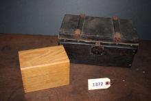 Dove Tail Wooden Box and Antique Wooden Box